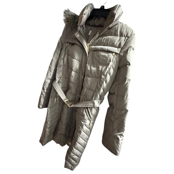 Michael Kors Missy Quilted Midi Down Small Jacket - Picture 3 of 12